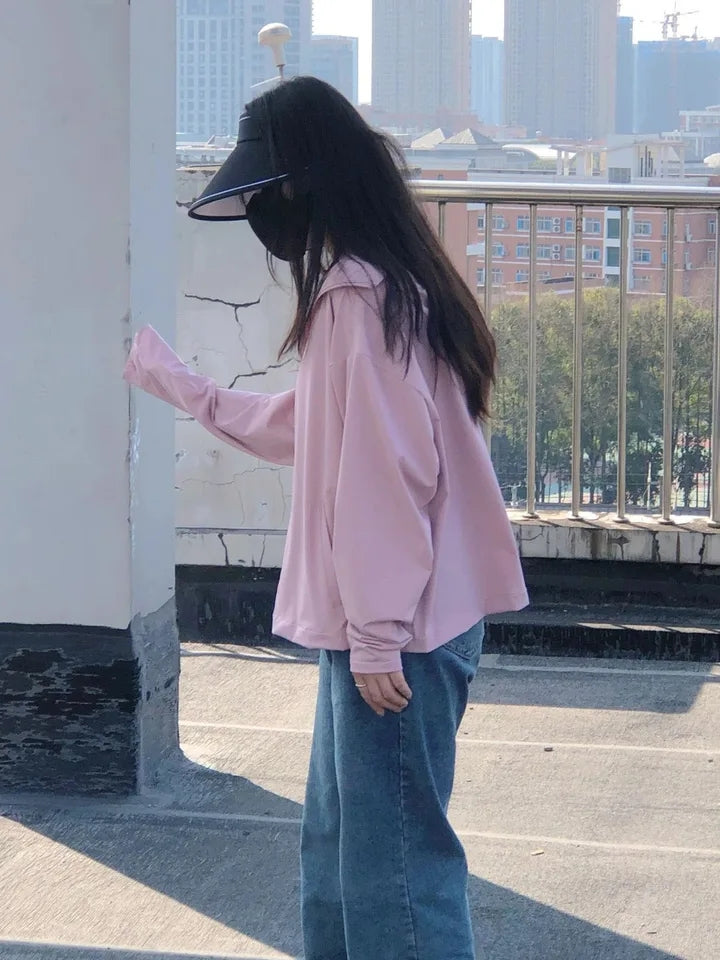 Pink Windbreaker Jacket