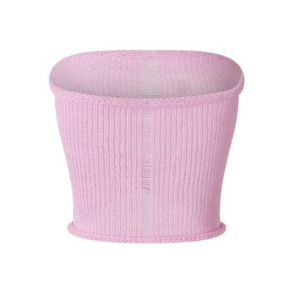 Pink Crochet Hollow Out Tube Top