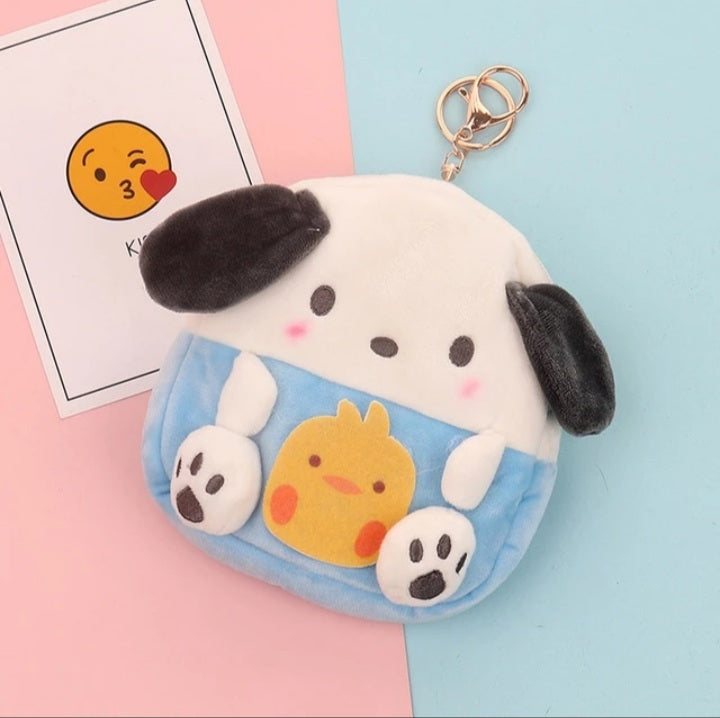 Cute Anime Japanese Plush Coin Purse Wallet Storage Bag Pendant