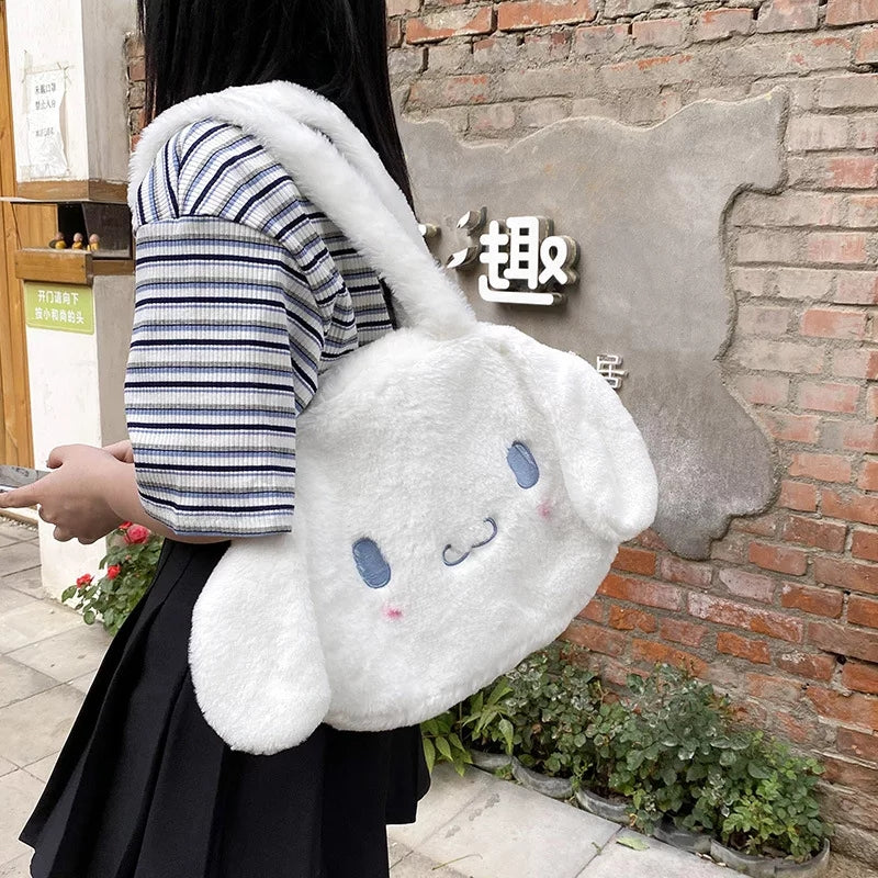 Cute Anime Cartoon Plush Large Shoulder Messenger Bag Handbag Aesthetic Casual Summer E-Girl Kawaii Korean Japanese Harajuku
