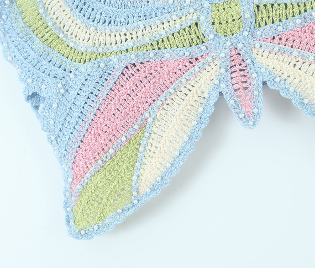 Butterfly Knit Crochet Top
