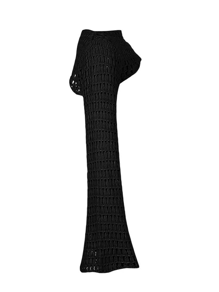 Crochet Knit Hollow Out Long Sleeve Shrug