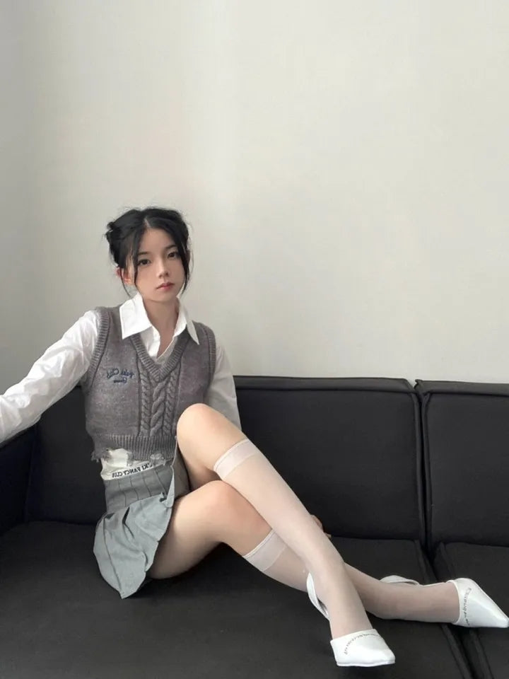 Vintage Grey Sweater Vest