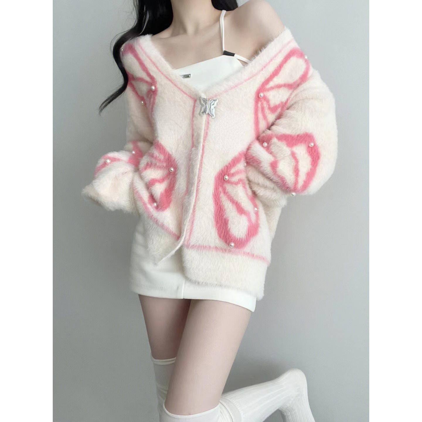 Fluffy Butterfly Sweater