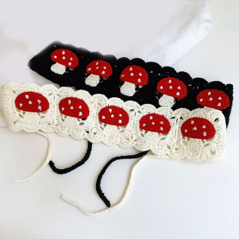 Mushroom Crochet Headband