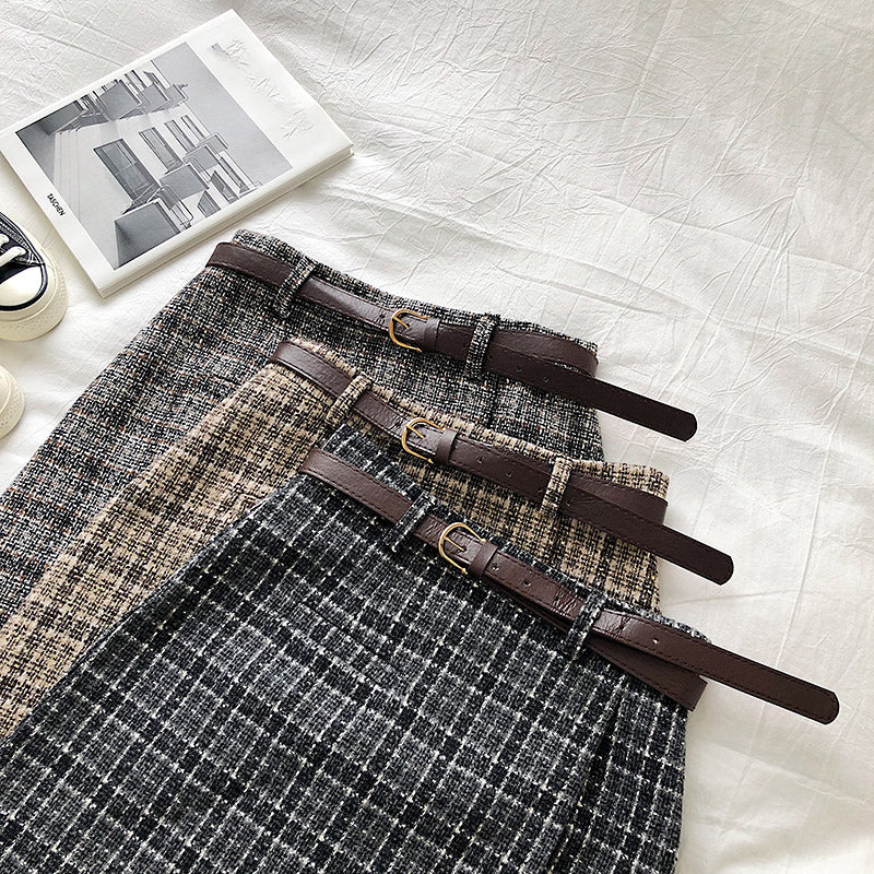 Cute Plaid Irregular Sweet High Waisted A-line Mini Skirt Vintage Autumn Casual School Girl E-Girl Kawaii Korean Japanese Harajuku Retro Streetwear