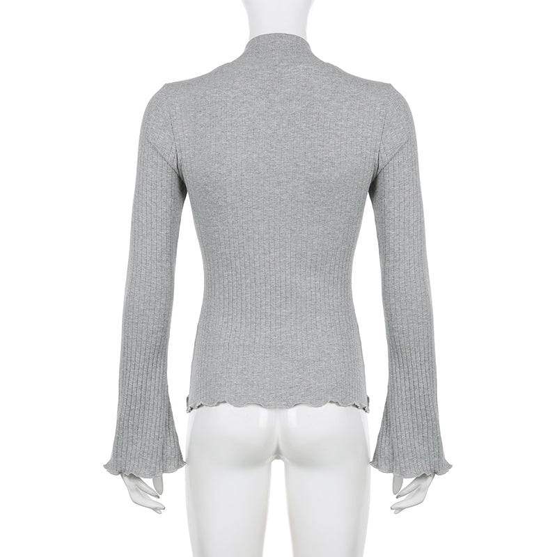 2PCS Milkmaid Patchwork Long Sleeve T-shirt