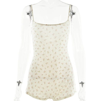 Floral Open Back Playsuit