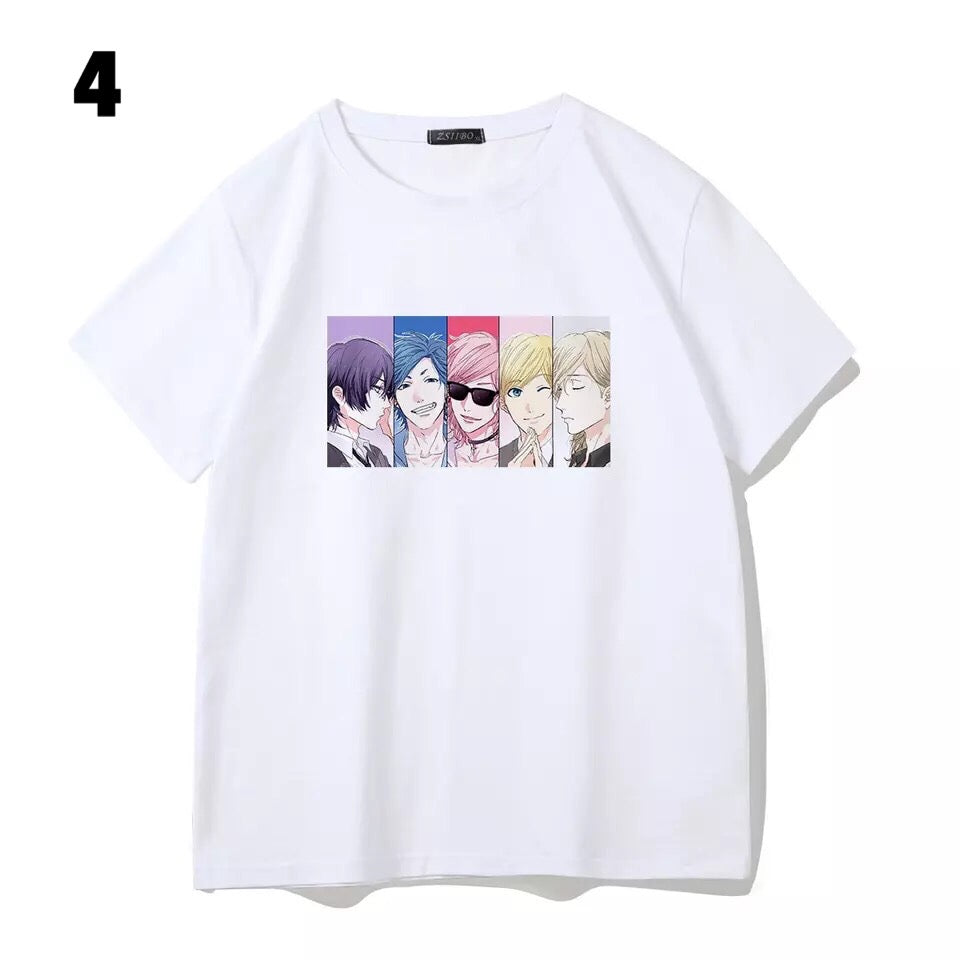 Anime Cartoon Yaoi Causal Short Sleeve Shirt