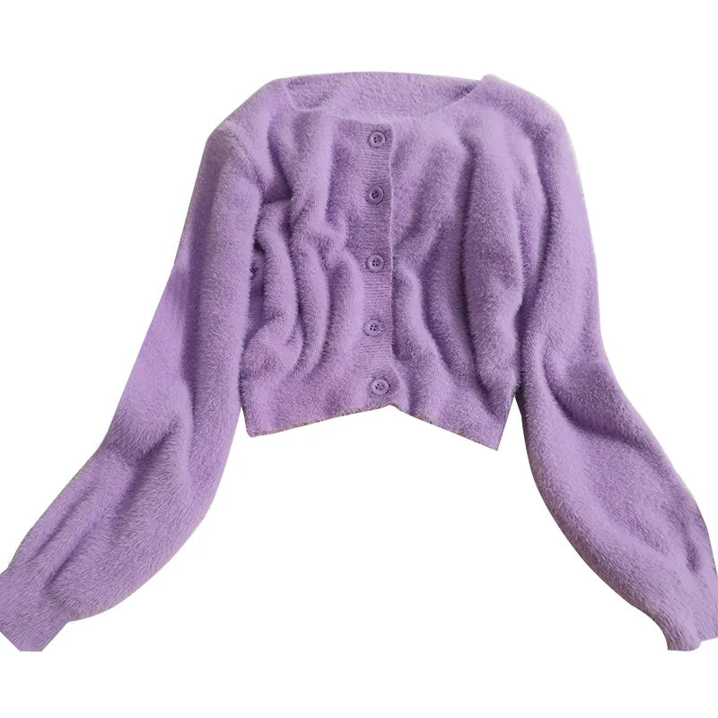 Pastel Fluffy Soft Cardigan
