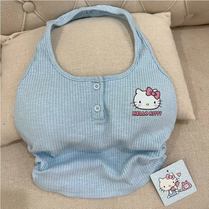 Kitty Cat Backless Tank Top
