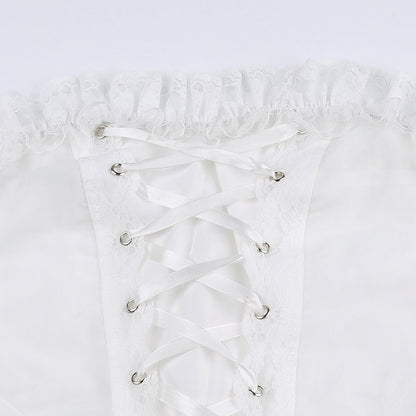 White Bustier Corset Top