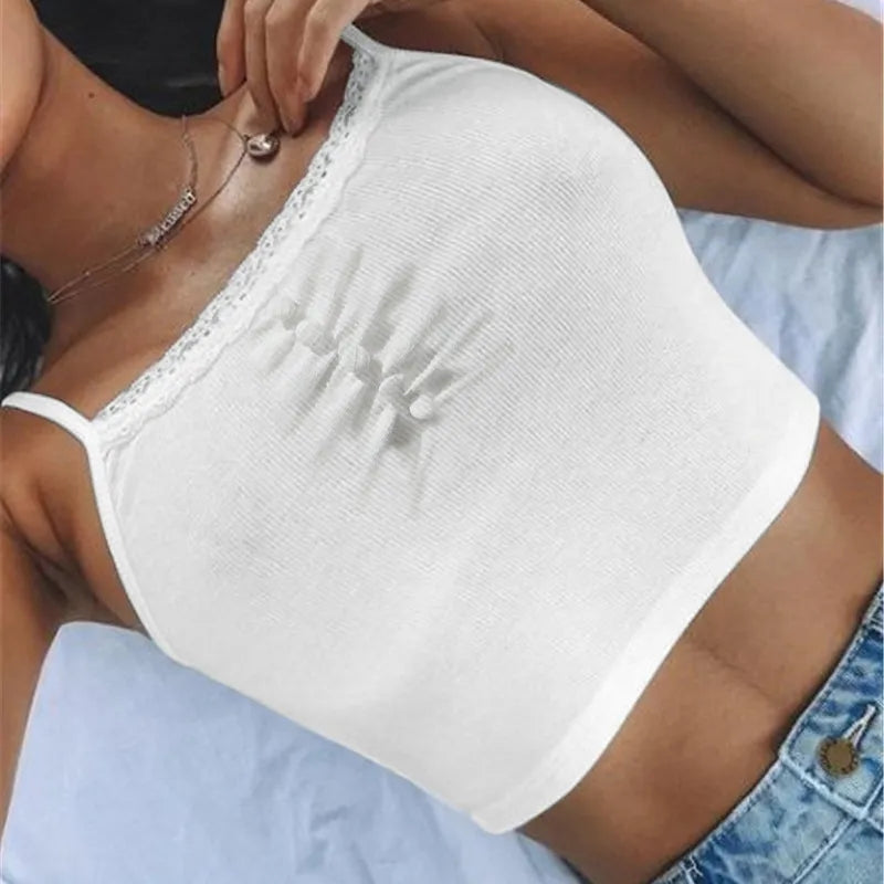 Lace Patchwork Tank Top