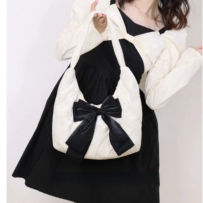 Butterfly Cotton Bow Handbag