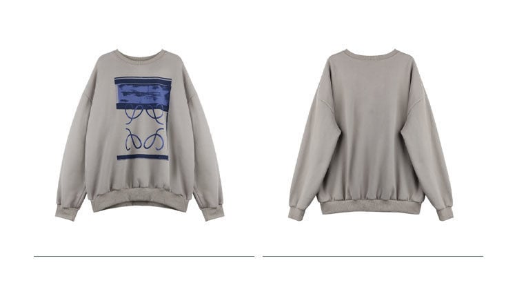 Grey Vintage Graphic Hoodie