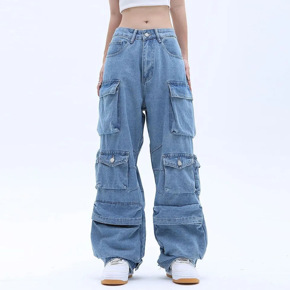 Blue Baggy Denim Jeans