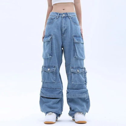 Blue Baggy Denim Jeans