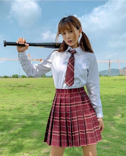 Tennis Plaid High Waisted Pleated Mini Skirt Sailor School Student Summer Bottoms E-Girl Kawaii Korean Japanese Harajuku Streetwear