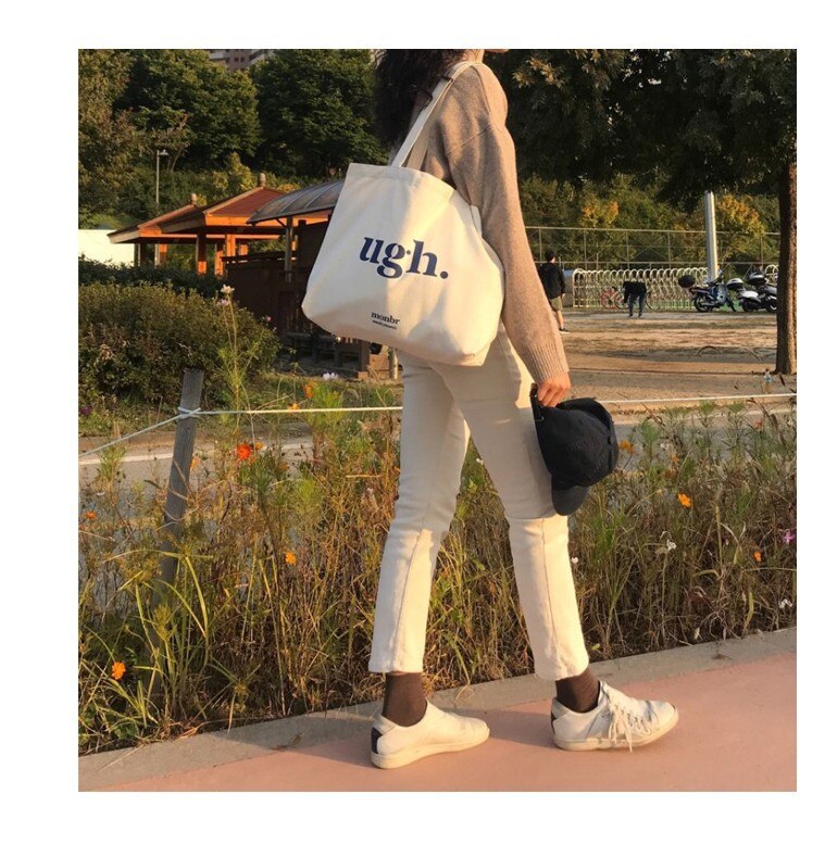 Sign Large Canvas Tote Bag