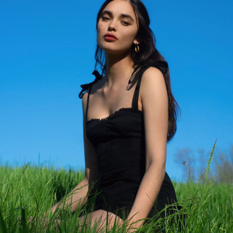 Black Bandage Mesh Sundress