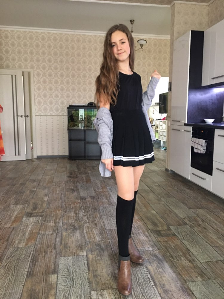 Cute Preppy Sailor School Uniform Pleated High Waist Mini Skirt Bottom E-Girl Kawaii Korean Japanese Harajuku Chinese Retro Streetwear Aesthetic