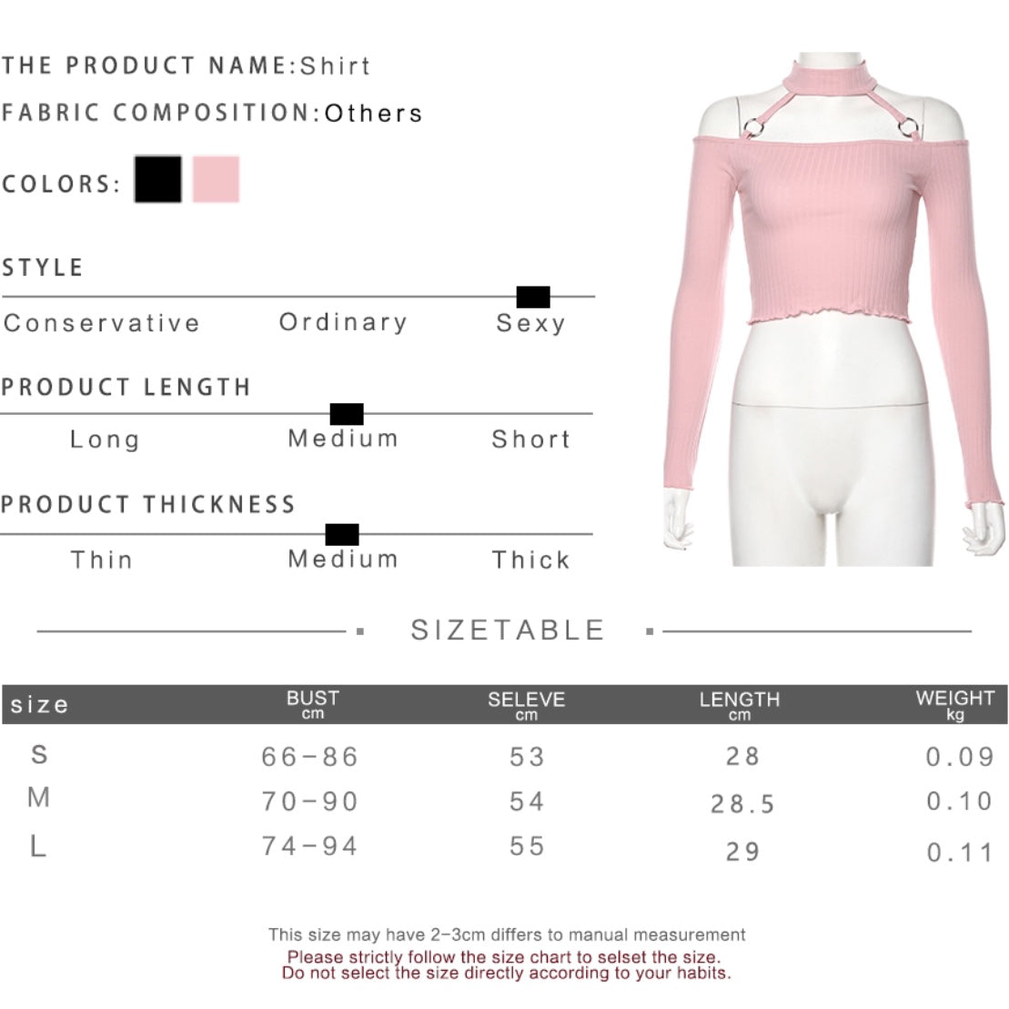 Cute Pink Strapless Ruffle Crop Top Causal Slim Long Sleeve Shirt T-shirt Top Tee E-Girl Kawaii Korean Japanese Harajuku Streetwear