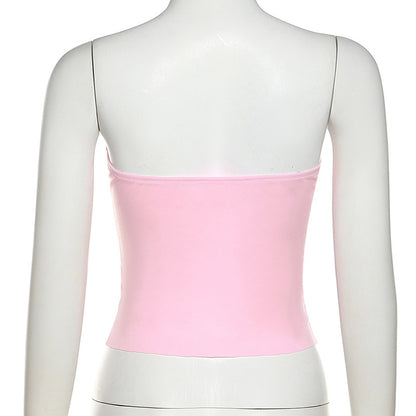 Pink Bow Corset Top