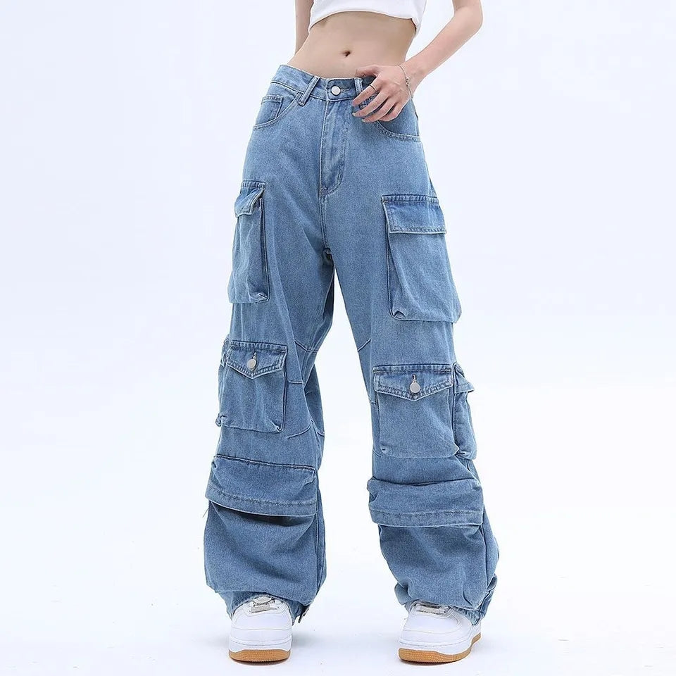 Blue Baggy Denim Jeans