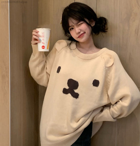 Teddy Bear Knit Pullover