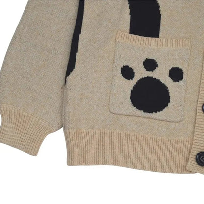 Cat Graphic Print Sweater