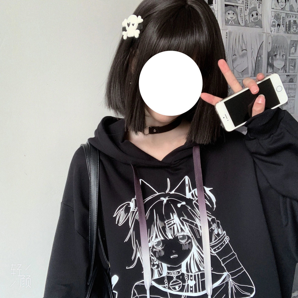 Anime Graphic Print Hoodie