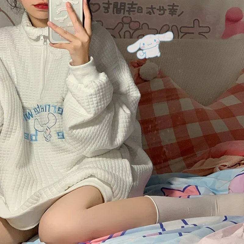 Japanese Anime Waffle Sweater