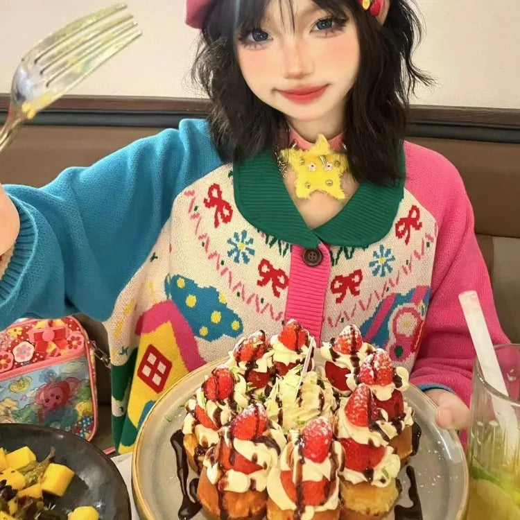 Rainbow Colorful Landscape Sweater