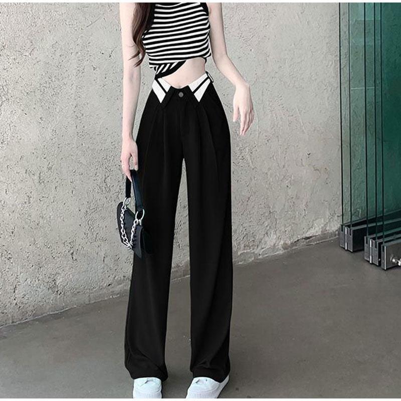 Pink Chic Loose High Waist Wide Leg Pants