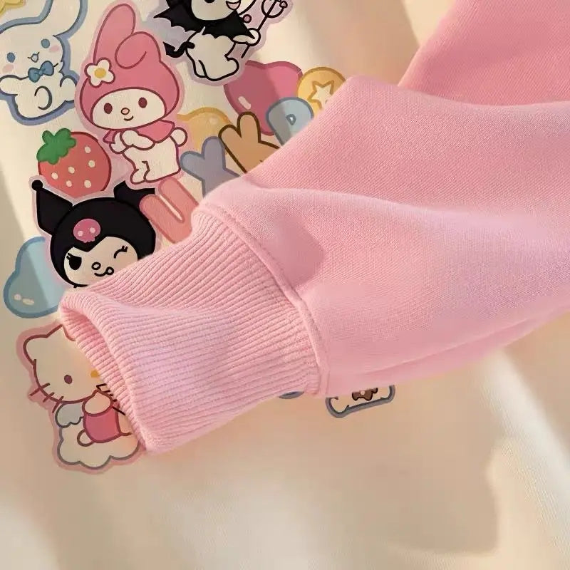 Japanese Anime Cartoon Patchwork Long Sleeve Shirt