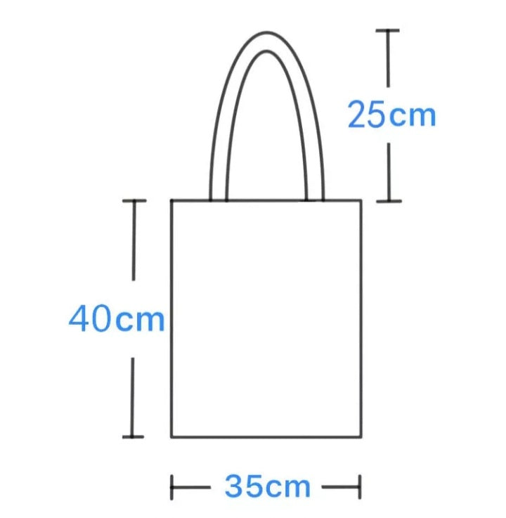 Cute Titan Anime Cartoon Print Canvas Tote Bag Shopping Shoulder Bag Aesthetic Casual Summer E-Girl Kawaii Korean Japanese Harajuku