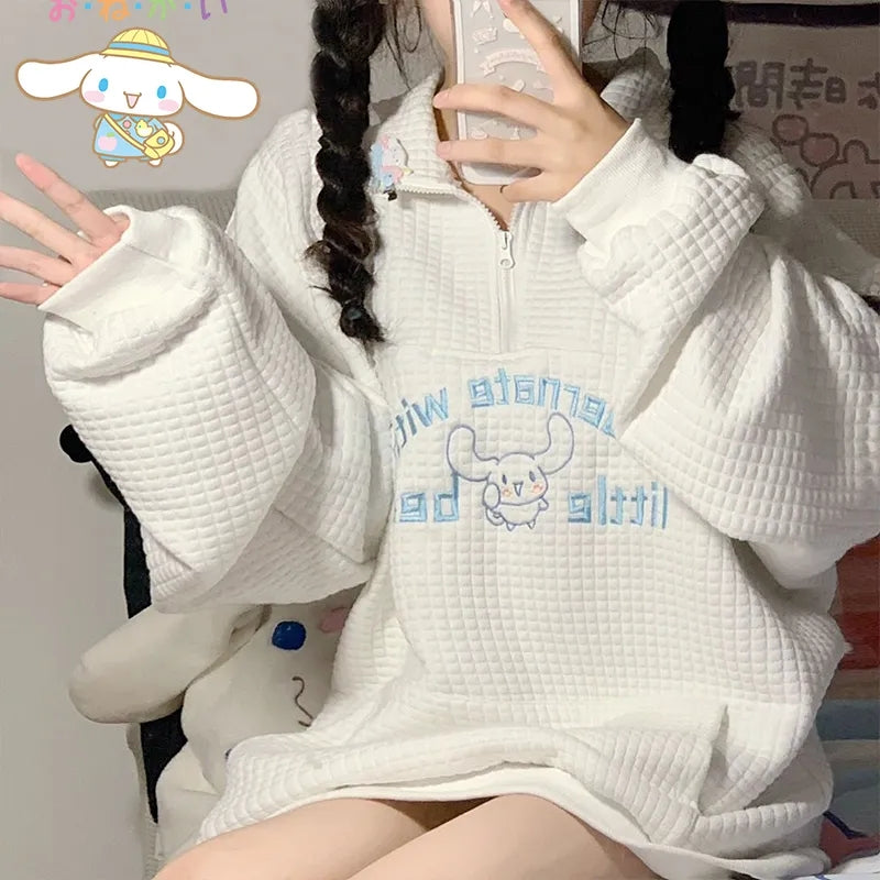 Japanese Anime Waffle Sweater