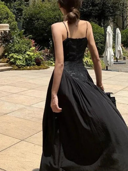 Black Corset Maxi Dress