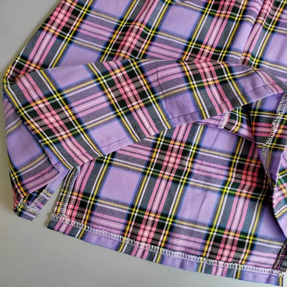 Cute Plaid Checkered School Girl Chic Sexy Mini Skirt Kpop E-Girl Kawaii Korean Japanese Harajuku Chinese Retro Streetwear Aesthetic