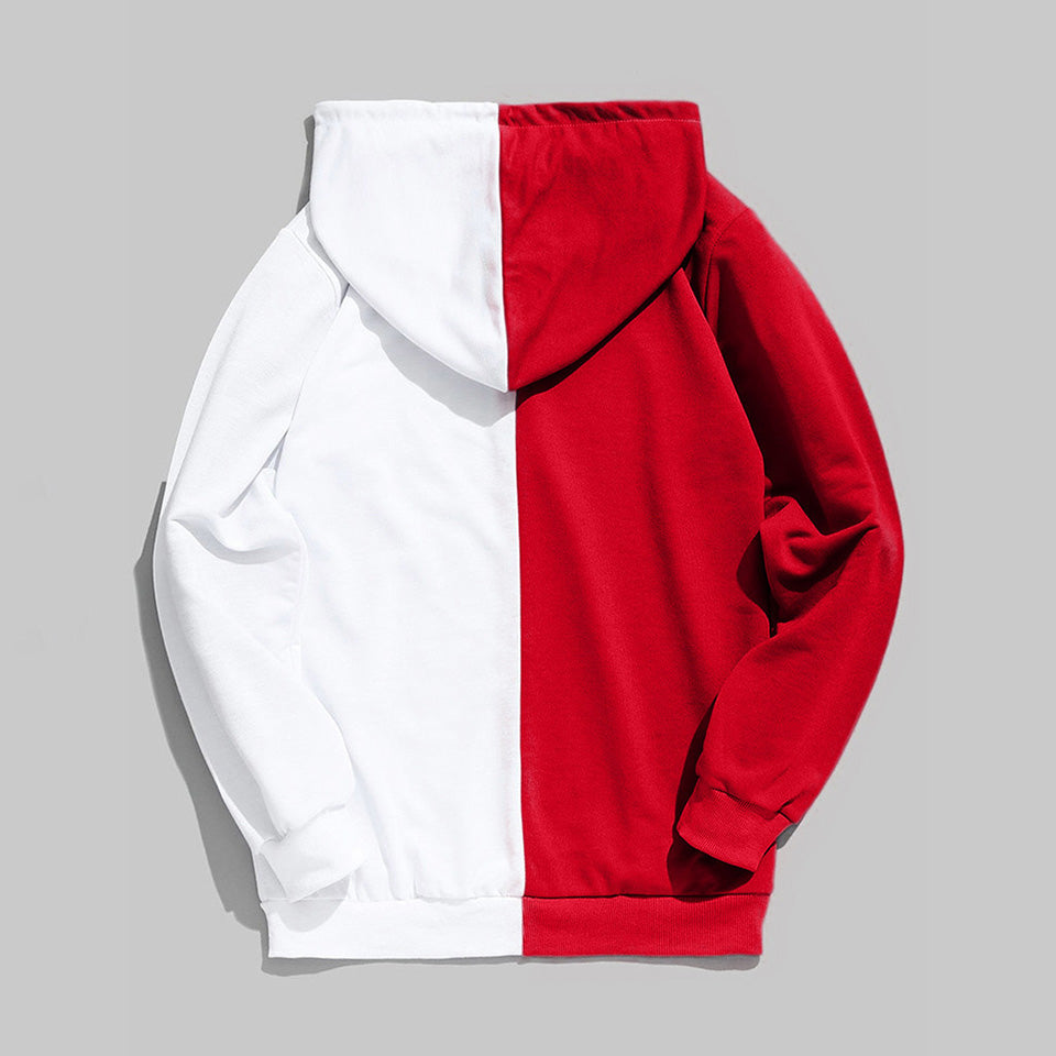 Patchwork Tokyo City Contrast Print Long Sleeve Hoodie Sweater Sweatshirt Pullover E-Girl Kawaii Korean Japanese Harajuku Streetwear