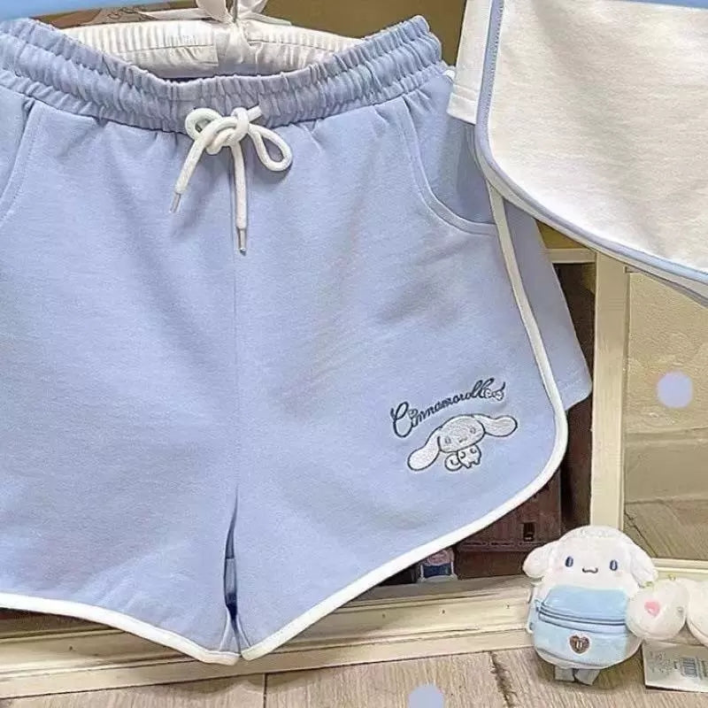 Anime High Waist Shorts Aesthetic Casual E-Girl Kawaii Korean Japanese Harajuku
