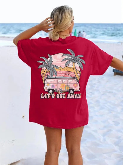 Caravan Print Short Sleeve T-shirt