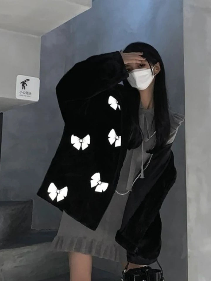 Fluffy Butterfly Parka Jacket