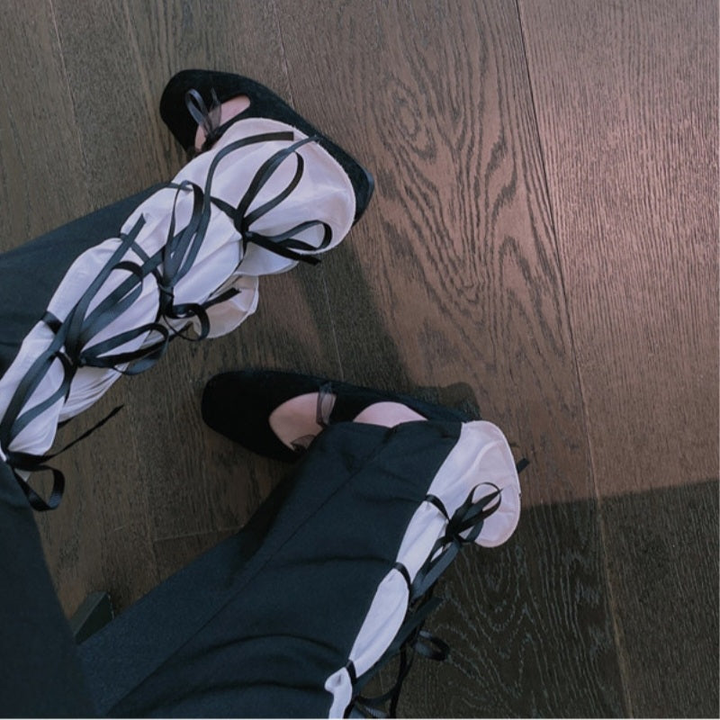 Bell Bottom Bow High Waist Flare Pants
