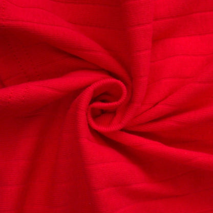 Red Patchwork Knit Tank Top