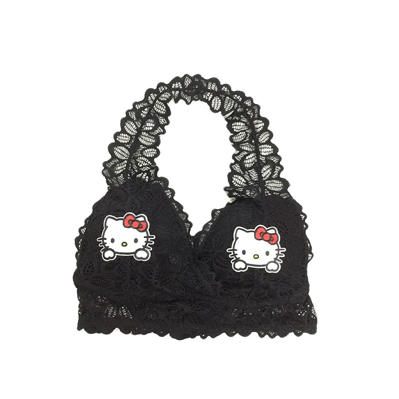 Lace Up Kitty Cat Halter Top