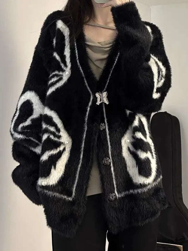 Fluffy Butterfly Sweater