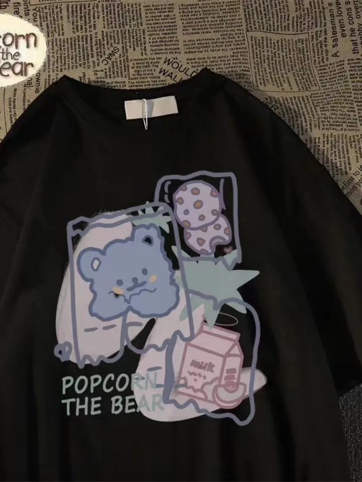 Gummy Bear Print Short Sleeve T-shirt