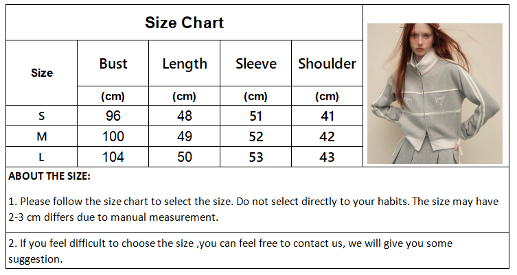 Grey Bow Embroidery Zipper Jacket