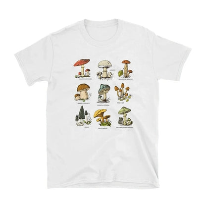 Mushroom Print Short Sleeve T-shirt
